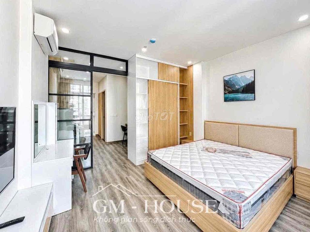 Bạch Đằng, Bình Thạnh – rents apartment 1 .35 m2 bedroom, full interior, free 2 cars