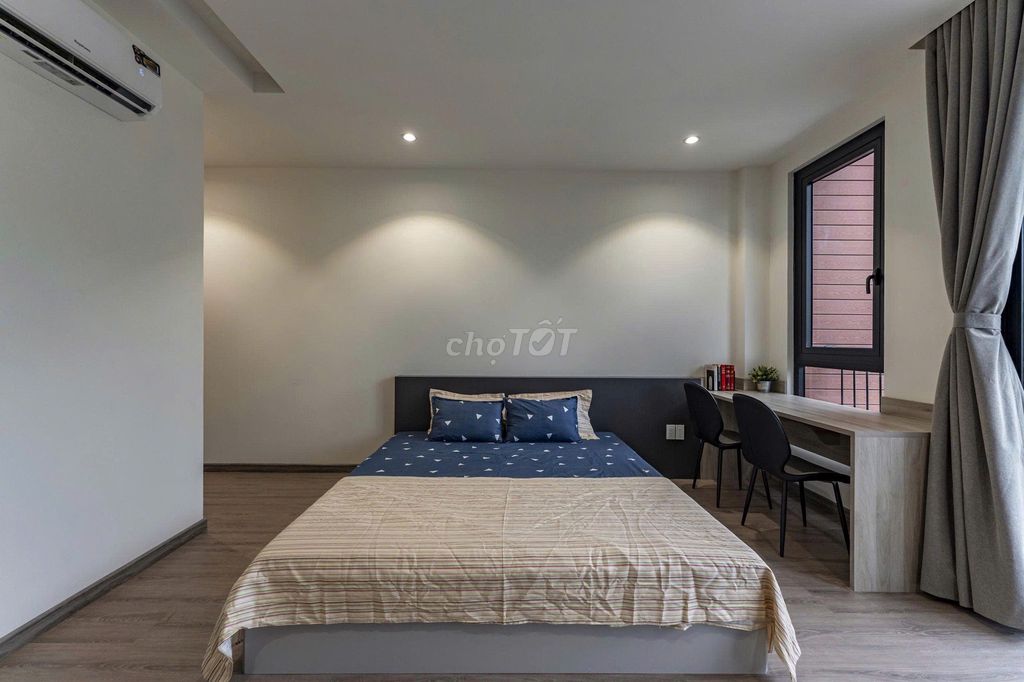 Rent a balcony studio full interior - near Liên Phường rotation