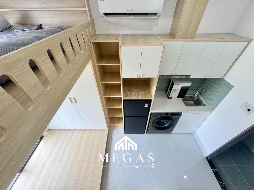 Dupex bandicol interior, private washing machine, 100 percent new home.