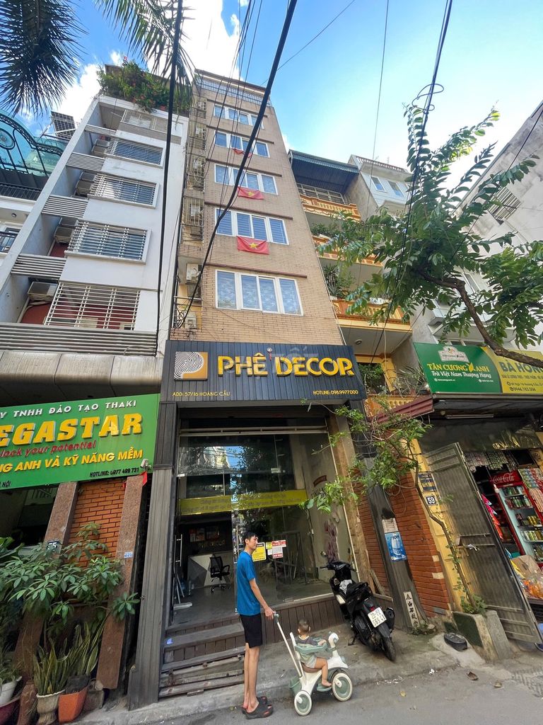 building offered building 2 Hoàng Cầu area 88 m2 x9 elevators 52 million.