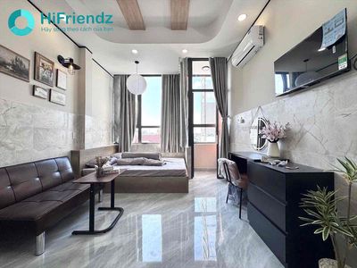 Open the mini apartment near the 5th district. High-end furniture.