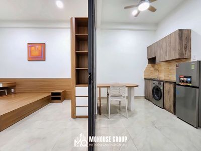 The apartment. A full bedroom. A Vườn Lài Bills.