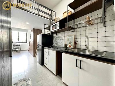 Open the apartment wide Nguyễn Ảnh Thủ interior