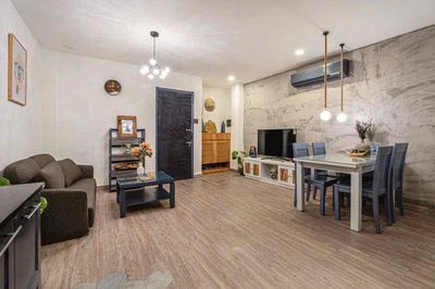 apartment 1 60 m2 style Modern Industrial, full-level furniture