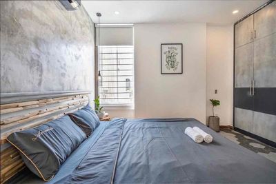 apartment 1 60 m2 style Modern Industrial, full-level furniture