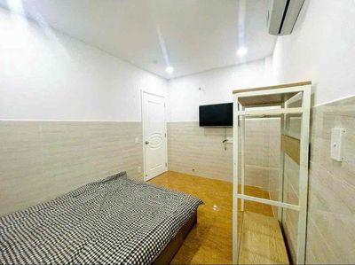 The room near the corner of the boat