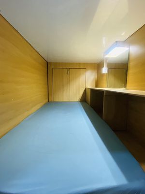 The dorm--Sleepbox senior--the price is only 10/4 pounds per month of the package.