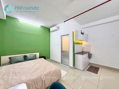 The mini apartment is at the center of Phú Nhuận with an elevator.