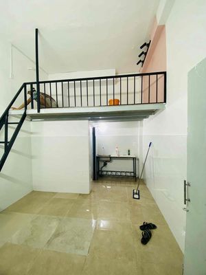 A large guard room with his own kitchen