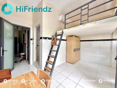 The mini apartment with the balconies has a new interior set up in Kinh Dương Vương.