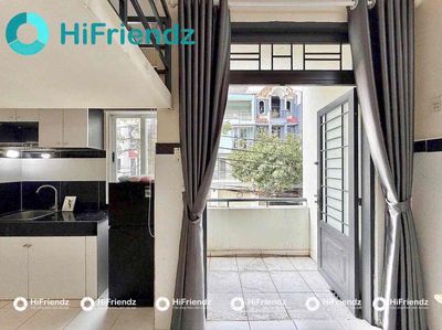 The mini apartment with the balconies has a new interior set up in Kinh Dương Vương.