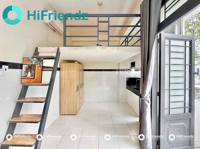 The mini apartment with the balconies has a new interior set up in Kinh Dương Vương.