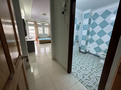 It's right at the Kyline (Nơ Trang Long), full of furniture, big balcony.