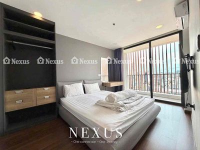 Two bedrooms. - Super-size balcony.