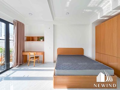 Rent an apartment. A Huỳnh Tấn Phát balcony bedroom. Full interior.