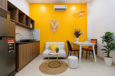 Bancol flat full interior one kitchen room near S. Flight C. The expert determines Tân Bình.