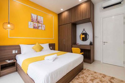 Bancol flat full interior one kitchen room near S. Flight C. The expert determines Tân Bình.