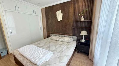 Vinhomes Central Park apartment. A full interior bedroom.