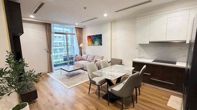 Vinhomes Central Park apartment. A full interior bedroom.