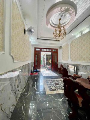 Nice New House (4 x18 M) Gò Xoài 4th floor 5 bedroom against the alley of the truck into the house