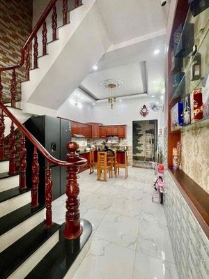 Nice New House (4 x18 M) Gò Xoài 4th floor 5 bedroom against the alley of the truck into the house
