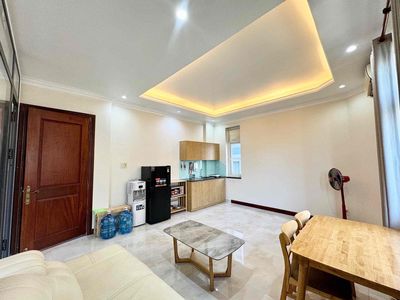 Rent the apartment. One bedroom. One super-wide living room.