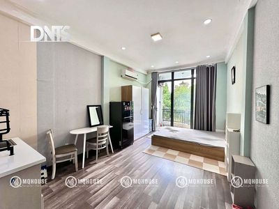 A view of the Hoàng Sa District 1 studio_bancong_35 M2 full interior