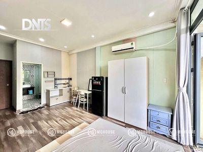 A view of the Hoàng Sa District 1 studio_bancong_35 M2 full interior