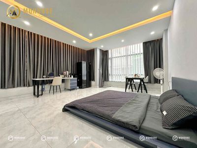 The balcony studio is right near Aeon Tân Phú.