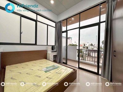 A super wide kitchen bedroom with private washing machines right through the flower village.