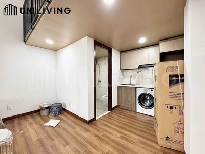 New service apartment, new furniture building -- high-security housing.